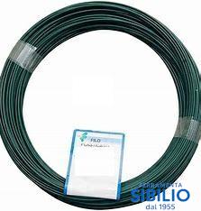 filo ZINCATP PLASTICATO VERDE DA 14=1.8-2.7MM rotolo da mt 50  plsti14