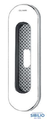 MANIGLIA INCASSO VICO D109F CO=CROMATO OPACO OLIVARI