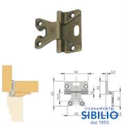 CERNIERA LF C/ASOLA 40X42 C.ALTO H.10 BRONZO 201.755