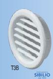 GRIGLIA PVC T3B S/RETE TONDA F.32 D.40 DA INCASSO