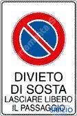 CARTELLO PVC mm.300X200 DIVIETO DI SOSTA