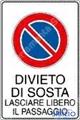 CARTELLO PVC mm.300X200 DIVIETO DI SOSTA