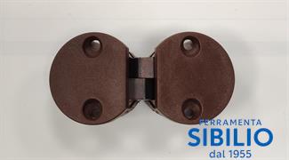 CERNIERE INVISIBILE CEAM FISS.LATERALE  2000 25X14 MARRONE