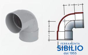 CURVA PVC NICOL CH 88 F/40 FF