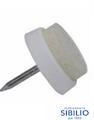 PIEDE SOTTOSEDIA CON FELTRO d.25 BIANCO 10580261