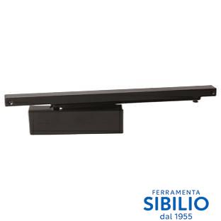 CHIUDIPORTA AEREO NERO C/FERMO DC110+SLITTA   DADC11003HSNE