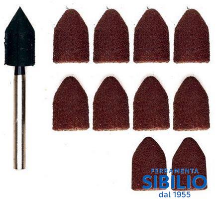 A/28987 CAPPUCCI ABRASIVI/SUPP.gr 80-150 PROXXON