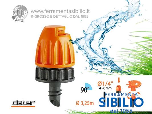 A/91254 MICROIRRIGATORE A 90` CF=10PZ RAINJET CLABER