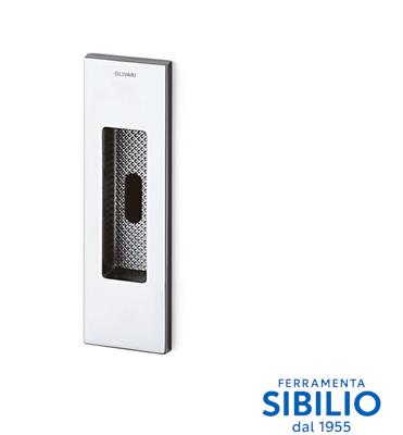 MANIGLIA INCASSO SIRO D111F CR=CROMATO