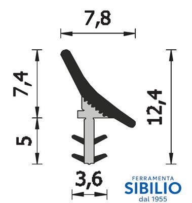 GUARNIZIONE 145 BIANCA TIPO SPECIALE RT=29MT