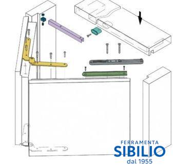 KIT 0260-1 DX-SIX ACC+BIN 1PORTA LIBRO BATT 60/100 KOBLENZ