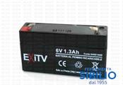BATTERIA AL PIOMBO 1.3 Ah 6V ART elc30/04500