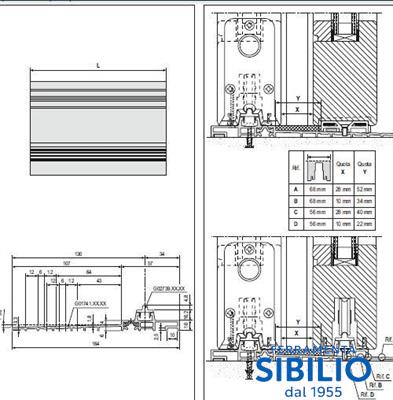 G017410201 H1 SOGLIA RIBASSATA A TT 4M