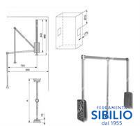 APPENDIABITO SALISCENDI 83/115 nero/cr 61.E010.A83.10 SLS.115N.CR