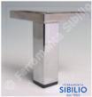 PIEDE QUADRATO 85X85X12 H150 CON FISSAGGIO CROMATO L. P41000019