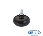 PIEDE RUOTANTE NERO 65X43 CON FILETTO M8X15 A/98 MACO