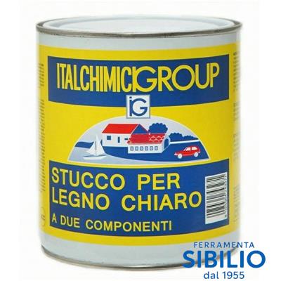 STUCCO P/LEGNO CHIARO+INDURITORE ML 750 A/71398 ITALCHIMICI