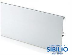 ZOCCOLATURA H CM.15 ALLUMINIO liscia ASTE=MT 4  360320024F19