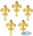 GANCIO GIGLIO PICC.OTTONATO L.SK 5 PZ 722/C