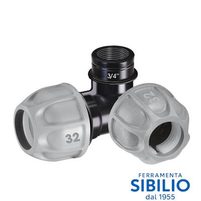 A/90426 RACCORDO AD ANGOLO 1FILET.3/4 RAIN-JET CLABER