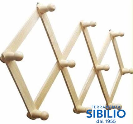 PORTABITO A 7 POSTI BIANCO 11407P LEGGERO