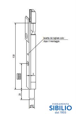 W016900001 G2 PUNTALE INFERIORE X SICURTOP F16