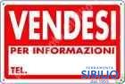 CARTELLO PVC mm.300X200 VENDESI PER INFORMAZ.TEL