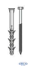 TASSELLO T88/V 10X210 C/VITE TE ACCIAIO ZB  566752