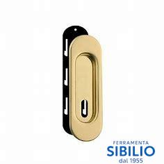 MANIGLIETTA INCASSO OVALE C/FORO DECENTR OLV 201/ATPCF