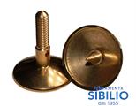 PIEDE LIVELLATORE IN OTTONE GIREVOLI A/105 DA 10X60 C/PUNTA