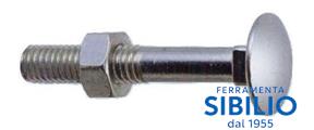 BULLONI ZINCATI TTQST 05X060 C/DADO UNI 5732 DIN 603