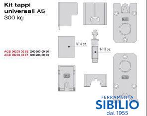 G002030093 H1 KIT TAPPI X ALZANTE SCORREVOLE NERO DA 300KG