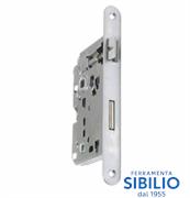 B005795034 A1 SERRATURE B/TONDO  DA 50 DOPPIO QUADRO CROMATO OPACO S/G