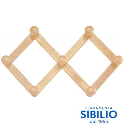 PORTABITO A 7 POSTI FRASSINO 11407P LEGGERO