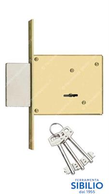 SERRATURE SAB ART 450/R4 E/60 DOPPIA MAPPA 4 MAND.
