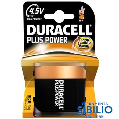 BATTERIA PLUS POWER PIATTA 4.5V CF=1 pz  mn1203gb1  DURACELL