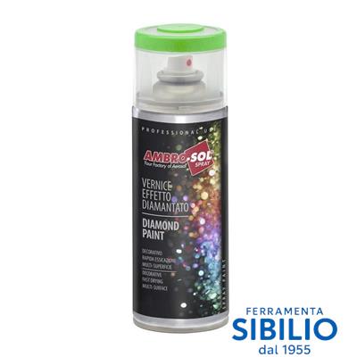 BOMBOLETTA ACRILICO DA 400 ML NERO DIAMANTATO  V400/DIAM