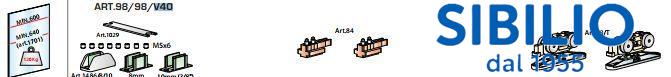 KIT CARRUCOLE 98/98/v40 x 1 PORTA VETRO MIN.600 mm
