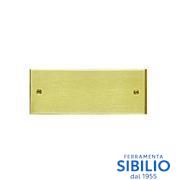 TARGA RETTANGOLARE ROMA 130X45 OL  CON UN RIGO   001201