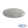 TARGA OVALE B. NAPOLI MM.122X63 CROMO SAT. INCLUSO SCRITTURA