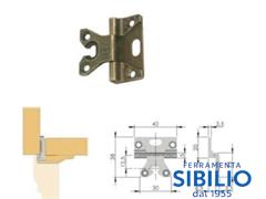 CERNIERA LF C/ASOLA 40X38 C.BASSO h.08 BRONZ 201.754