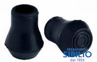 PUNTALE PER BASTONI IN GOMMA D.20X48 NERO   1610SC20