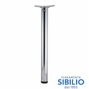 GAMBA PER TAVOLO CROMO D.60 ALTEZZA 710mm 24GP0007110