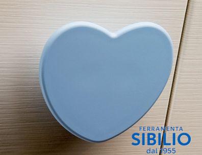 MANIGLIA CUORE INT.32 D.96 AZZURRA   312