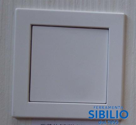 MANIGLIA INCASSO BASCULA 75X75 BIANCO   0062V