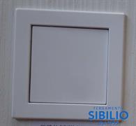 MANIGLIA INCASSO BASCULA 75X75 BIANCO   0062V