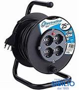AVVOLGICAVO NERO 25MT ART 49027 ELECTRALINE 3G1.5