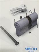 CILINDRO KY 6 3000QCS3050XX3 CROMO SAT 30/50 SECUREMME