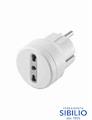ADATTATORE SCHUKO ITALIA 10/16A BIANCA  71047