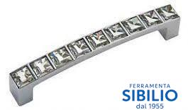 MANIGLIA ZAMA WMN550.096.KR02 CROMO LUC+SWAR.d 96   GIUSTI